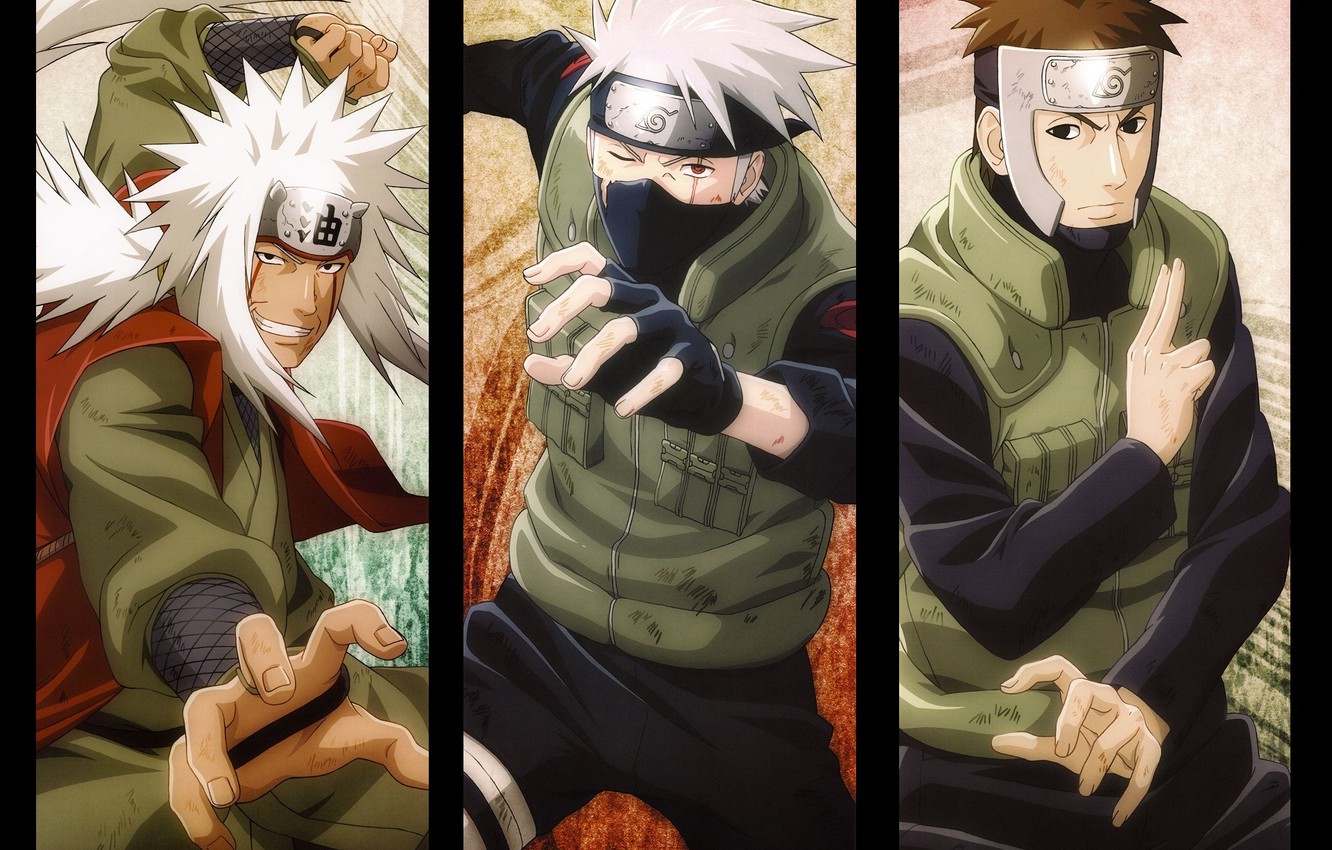 Photo Wallpaper Look, Hand, Naruto, Gesture, Grin, - Naruto Shippuden Team Yamato - HD Wallpaper 