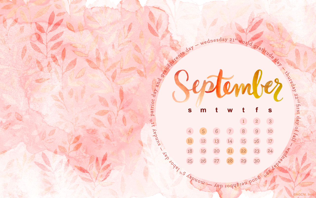 Ag Sept Wallpaper - September Desktop Wallpaper 2018 - HD Wallpaper 