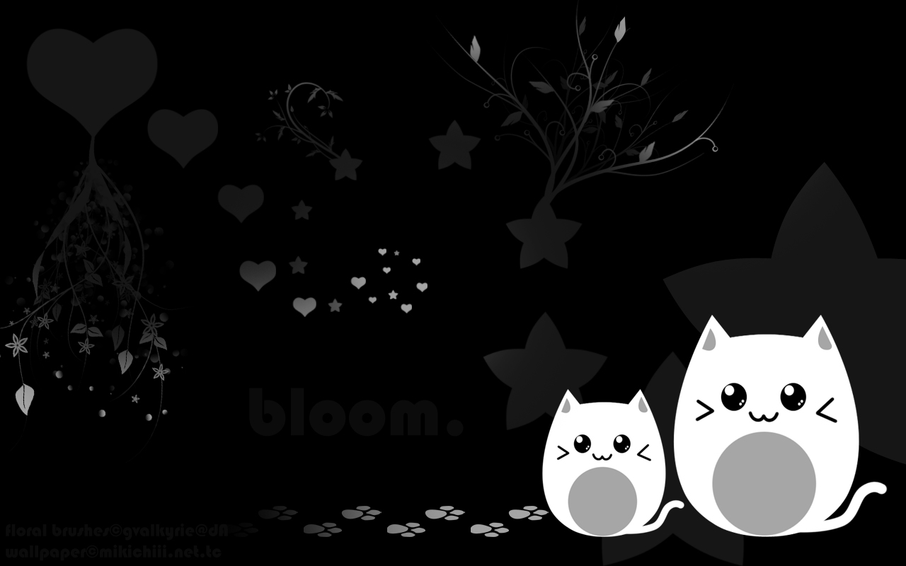 Cute Black Wallpaper Hd 1280x800 Wallpaper Teahub Io