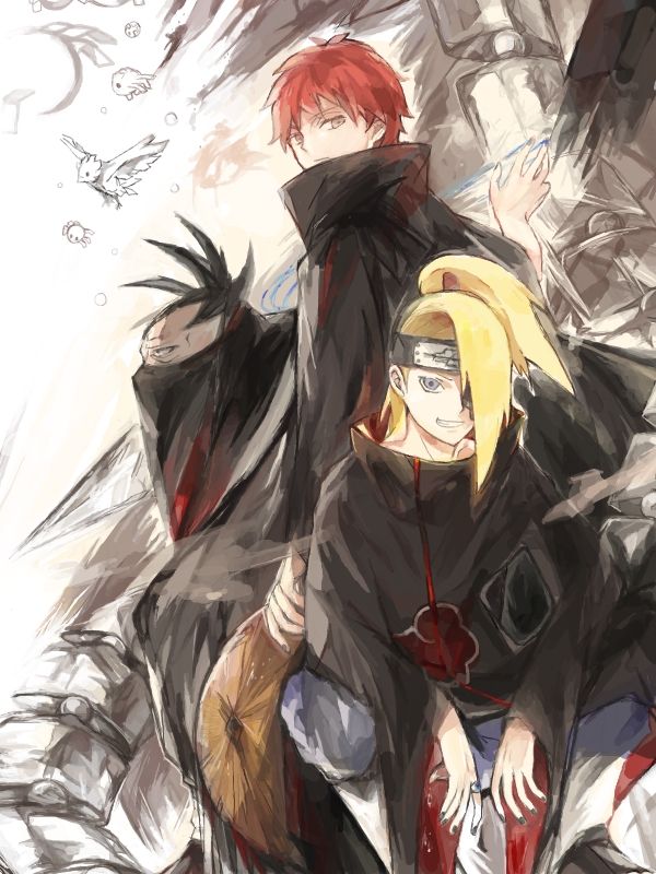 Deidara And Sasori Fanart - HD Wallpaper 