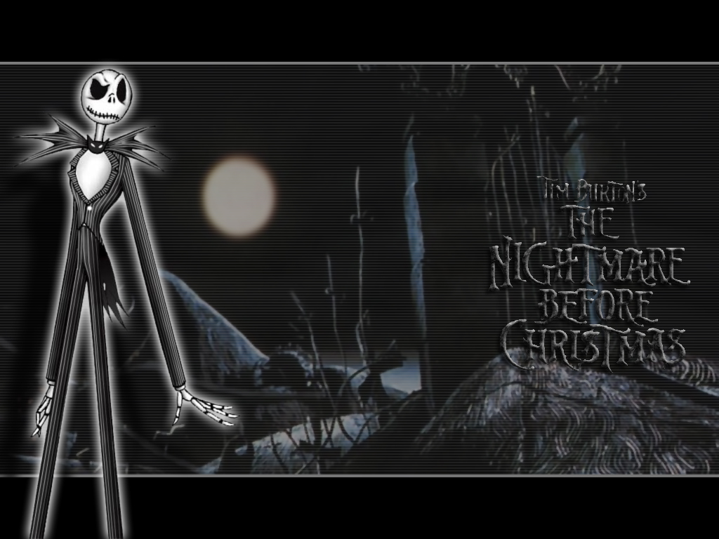 Jack Skelington In The Woods Nightmare Before Christmas - Nightmare Before Christmas 壁紙 - HD Wallpaper 