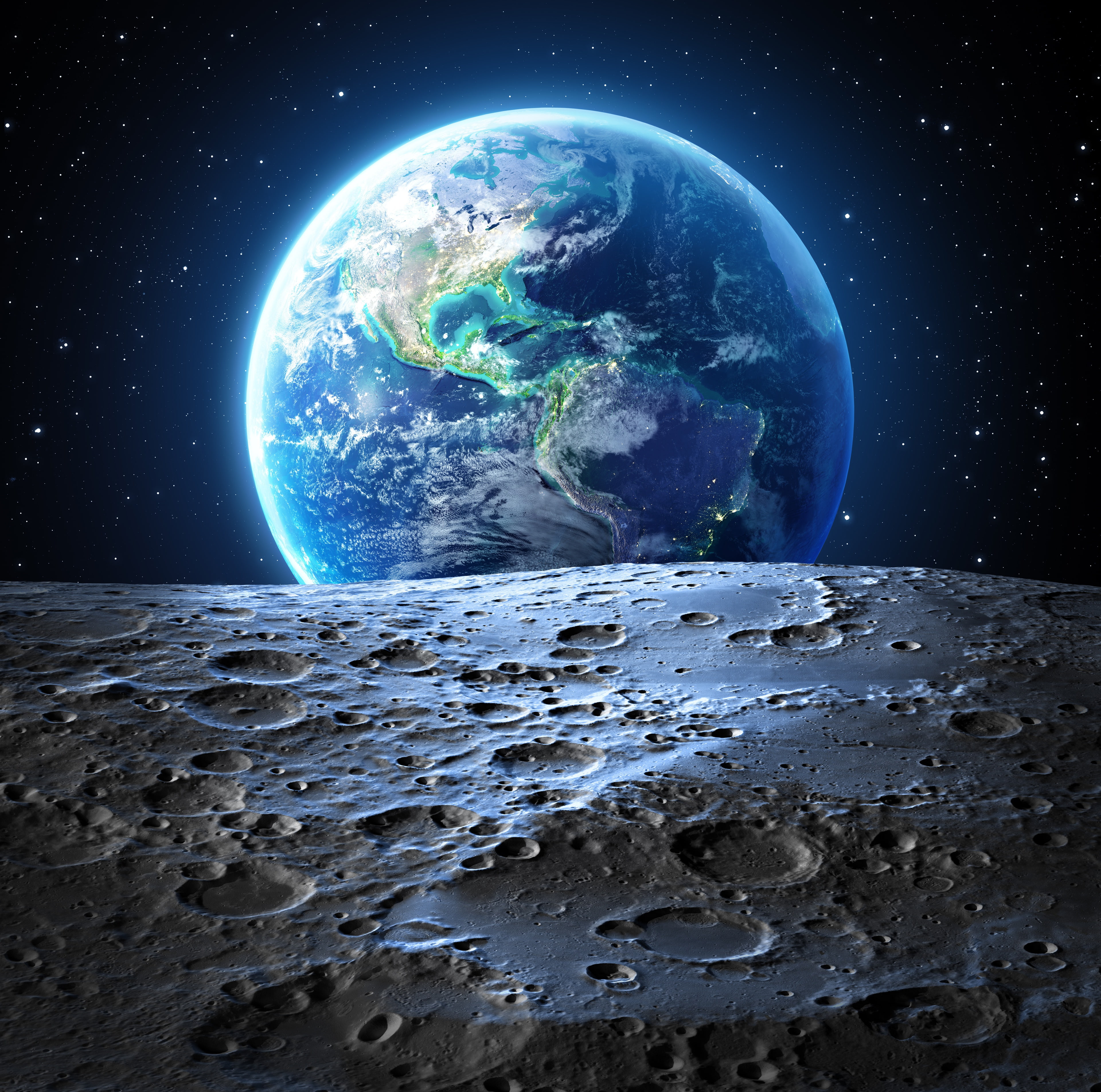 Earth, Moon, Nature, Hd, 4k, Digital Universe, Space, - Nasa Earth View From Moon - HD Wallpaper 
