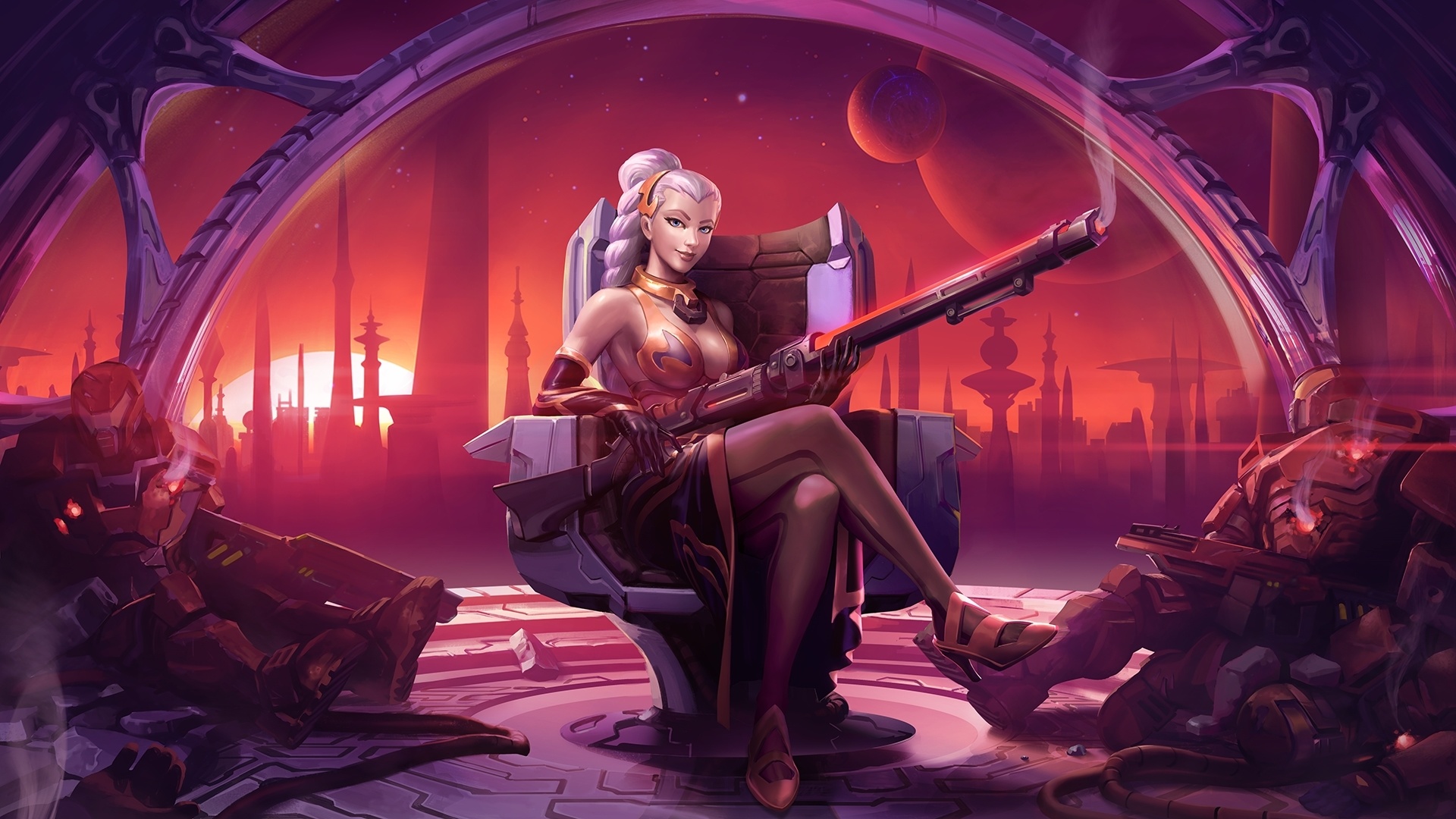Beautiful, Lian, Video Game, Paladins, Wallpaper - Paladins Galactic Scion Lian - HD Wallpaper 