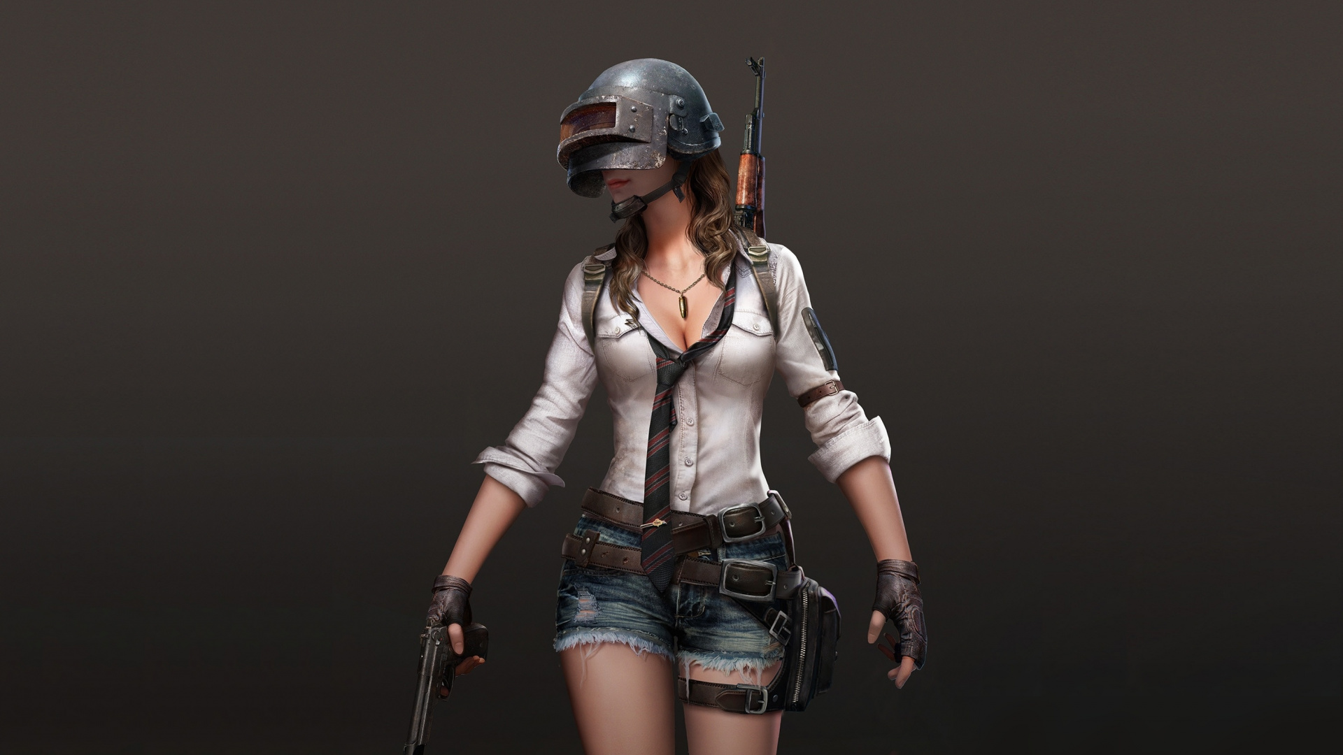 Playerunknown S Battlegrounds Woman With Guns Artwork Playerunknown S Battleground Wallpaper Hd 19x1080 Wallpaper Teahub Io