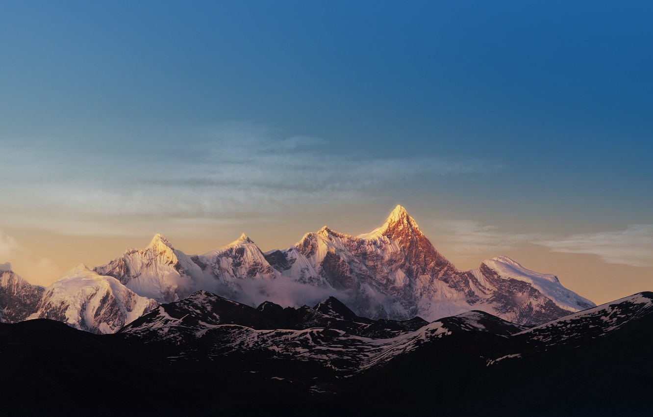 Photo Wallpaper The Sky, Snow, Mountains, Mountains, - Iphone Mountain Hd Background - HD Wallpaper 