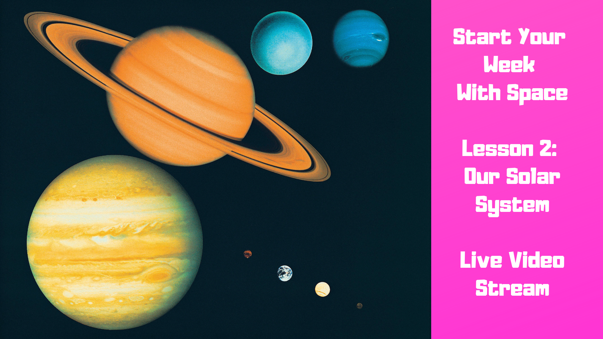 Start Your Week With Space Lesson 2 Our Solar System - Planet - HD Wallpaper 