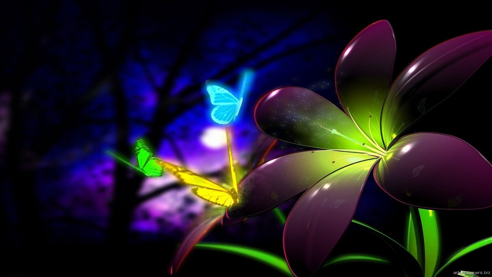 Download Hd Cool Nature Desktop Wallpaper Id - Animation Flowers Images Download - HD Wallpaper 