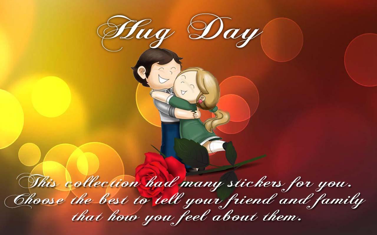 World Hug Day Greeting Card - Hug Day Images For Love - HD Wallpaper 