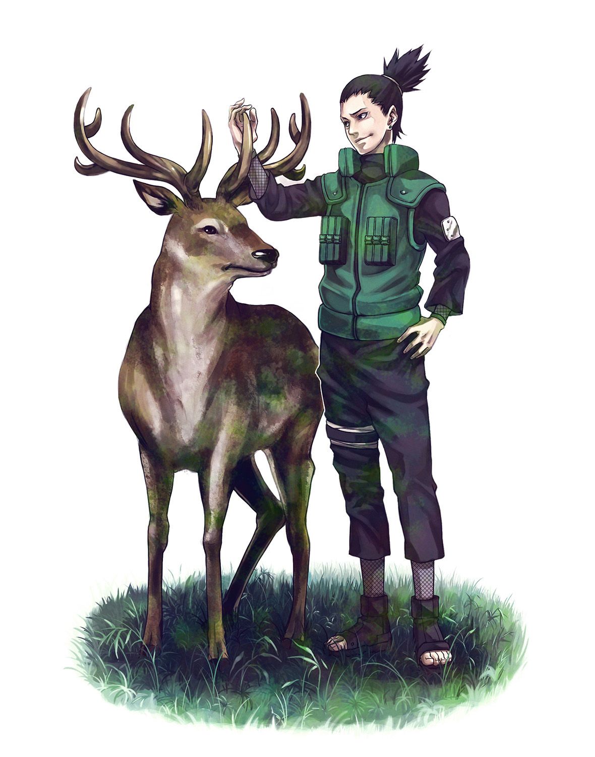 Shikamaru E Veado - HD Wallpaper 