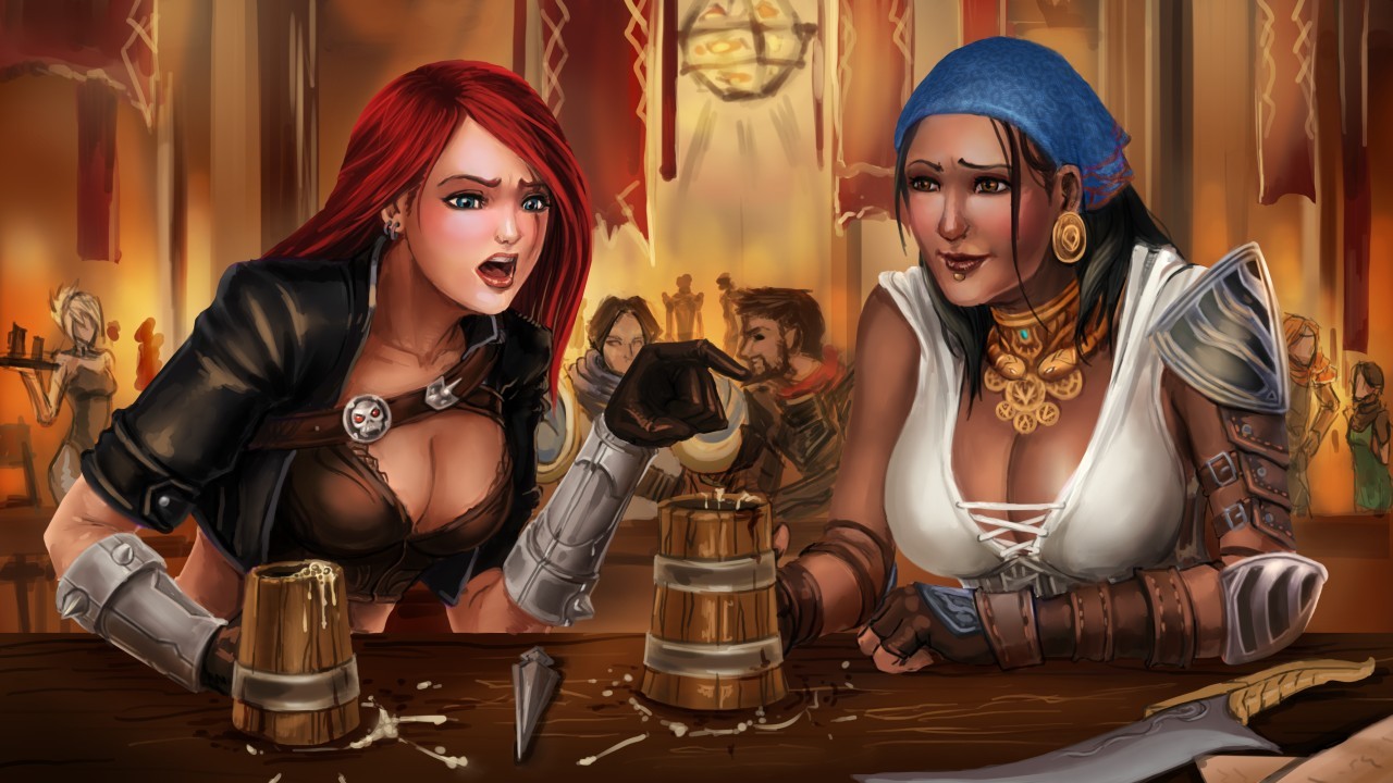 Wallpaper - Katarina X Miss Fortune - HD Wallpaper 