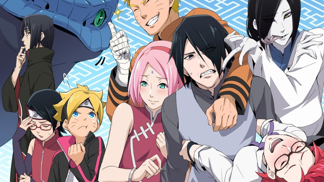 Haruno Sakura, Uzumaki Naruto, Uchiha Sarada, Orochimaru - Orochimaru And Sakura - HD Wallpaper 