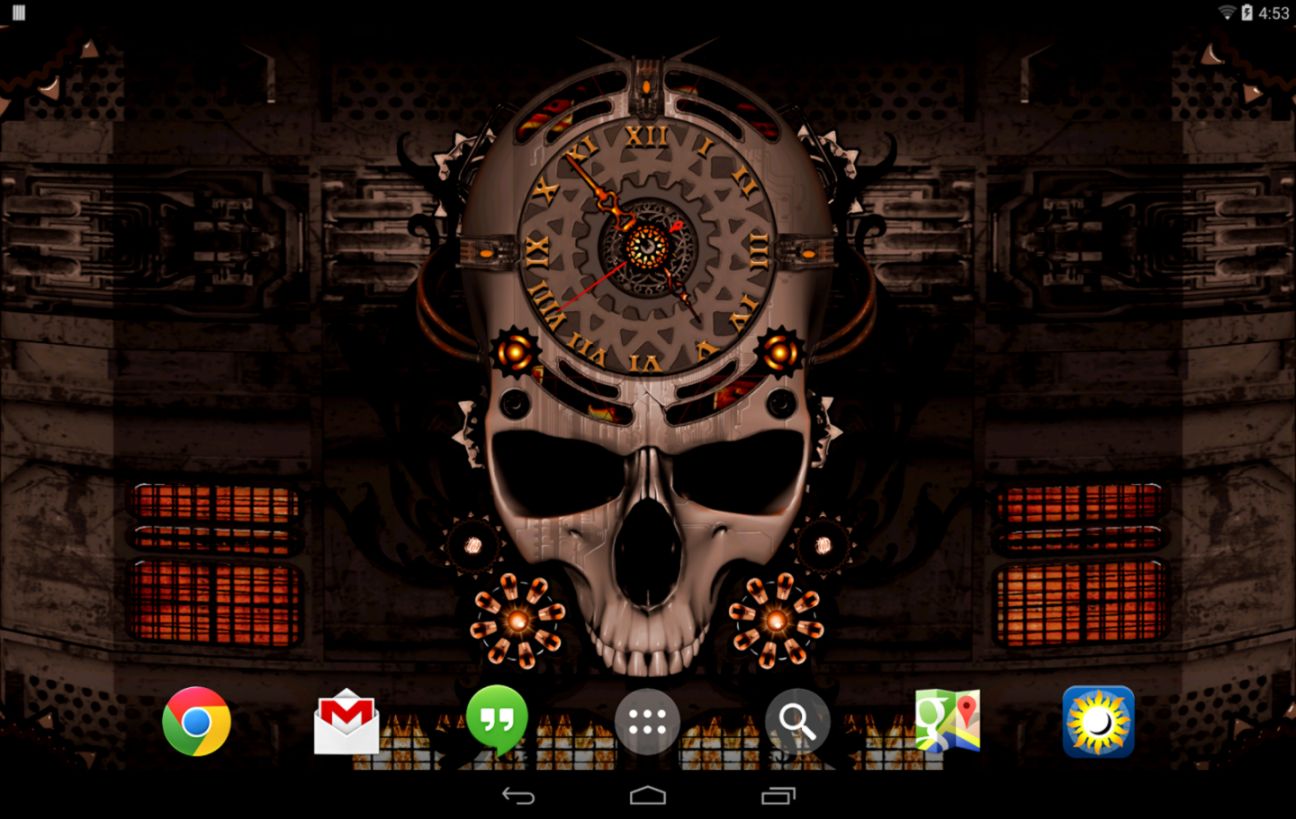 Steampunk Clock Live Wallpaper Android Apps On Google - Live Wallpaper Steampunk - HD Wallpaper 