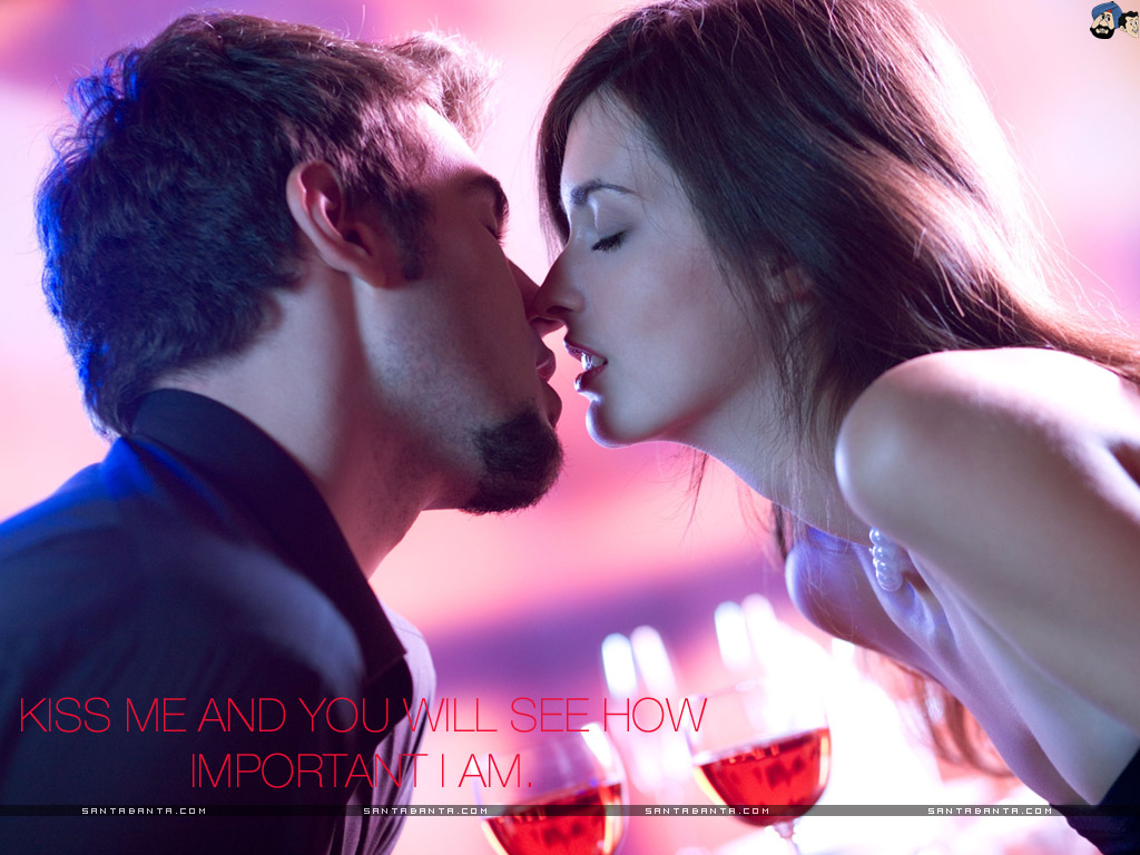 Kiss Wallpaper - Romantique Le Amoureux - HD Wallpaper 
