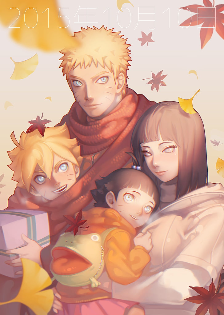 Naruto, Uzumaki Family, Naruto X Hinata, Boruto, Himawari, - Boruto Naruto X Hinata - HD Wallpaper 