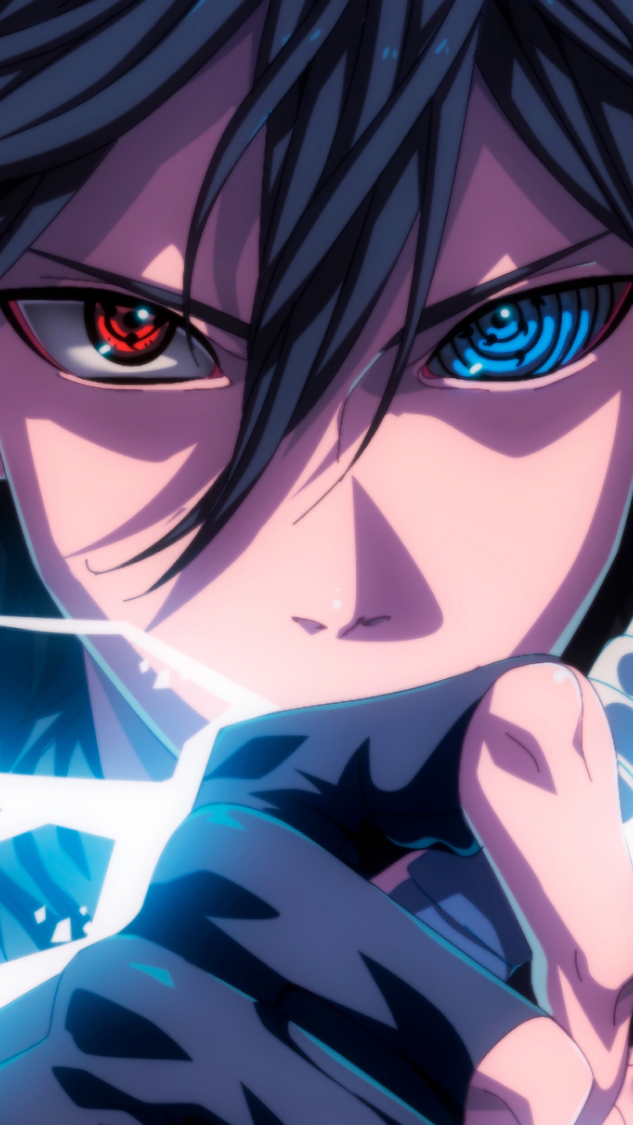 Sasuke, Sharingan, Rinnegan, Eyes, Lightning, 4k, - Sasuke Rinnegan Wallpaper  4k - 1080x1920 Wallpaper 