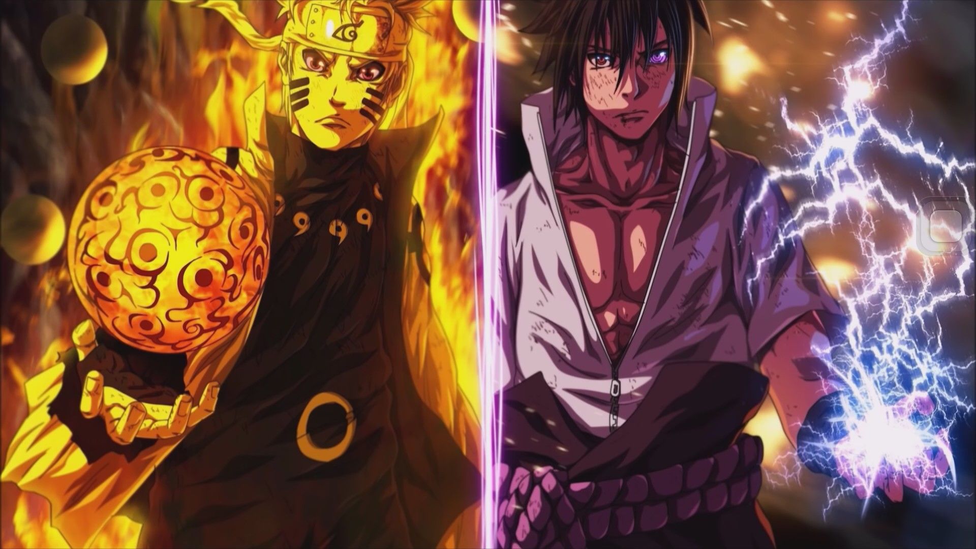 Naruto And Sasuke Background - HD Wallpaper 