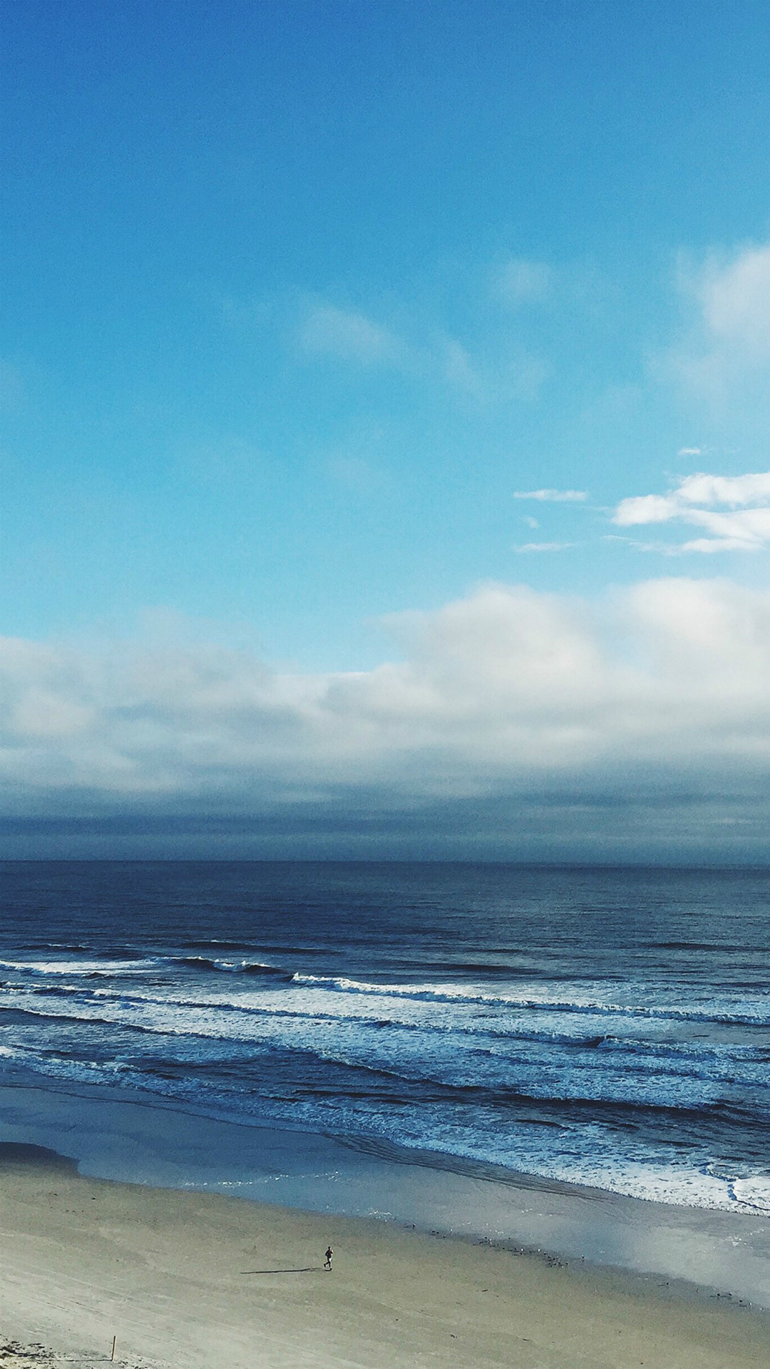 Ocean Blue Sky Cloud Nature - Iphone Blue Sky Wallpaper Hd - HD Wallpaper 