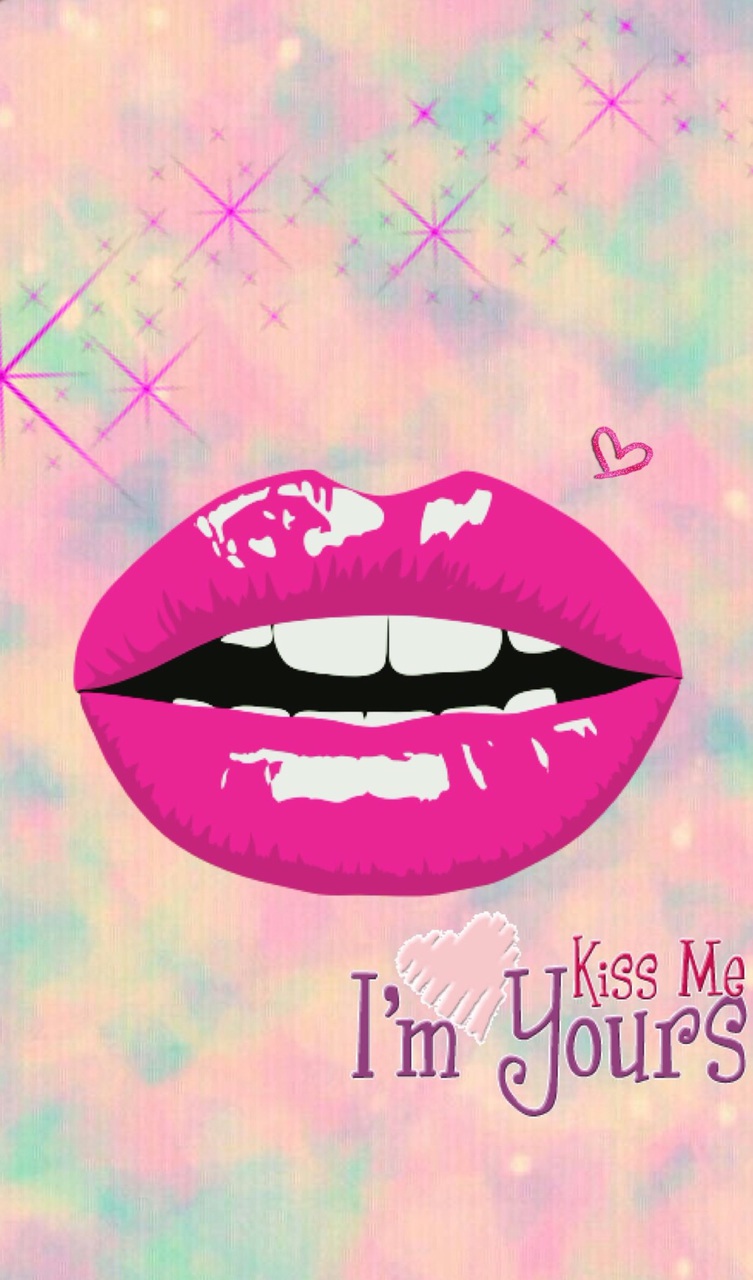 Background, Chic, And Girly Image - Rounded Vs Unrounded Lips - HD Wallpaper 