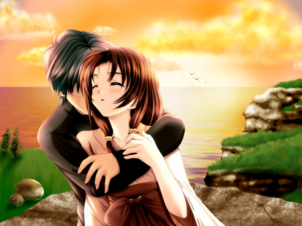 Cartoon Love Full Hd - HD Wallpaper 