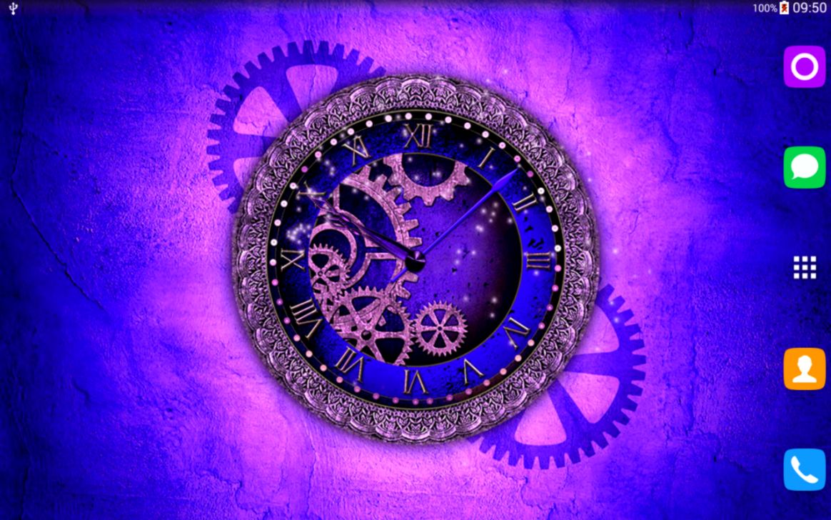 Steampunk Clock Live Wallpaper Android Apps On Google - Circle - 1164x728  Wallpaper 