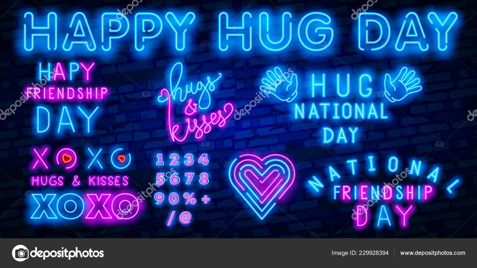 Xoxo Neon - HD Wallpaper 