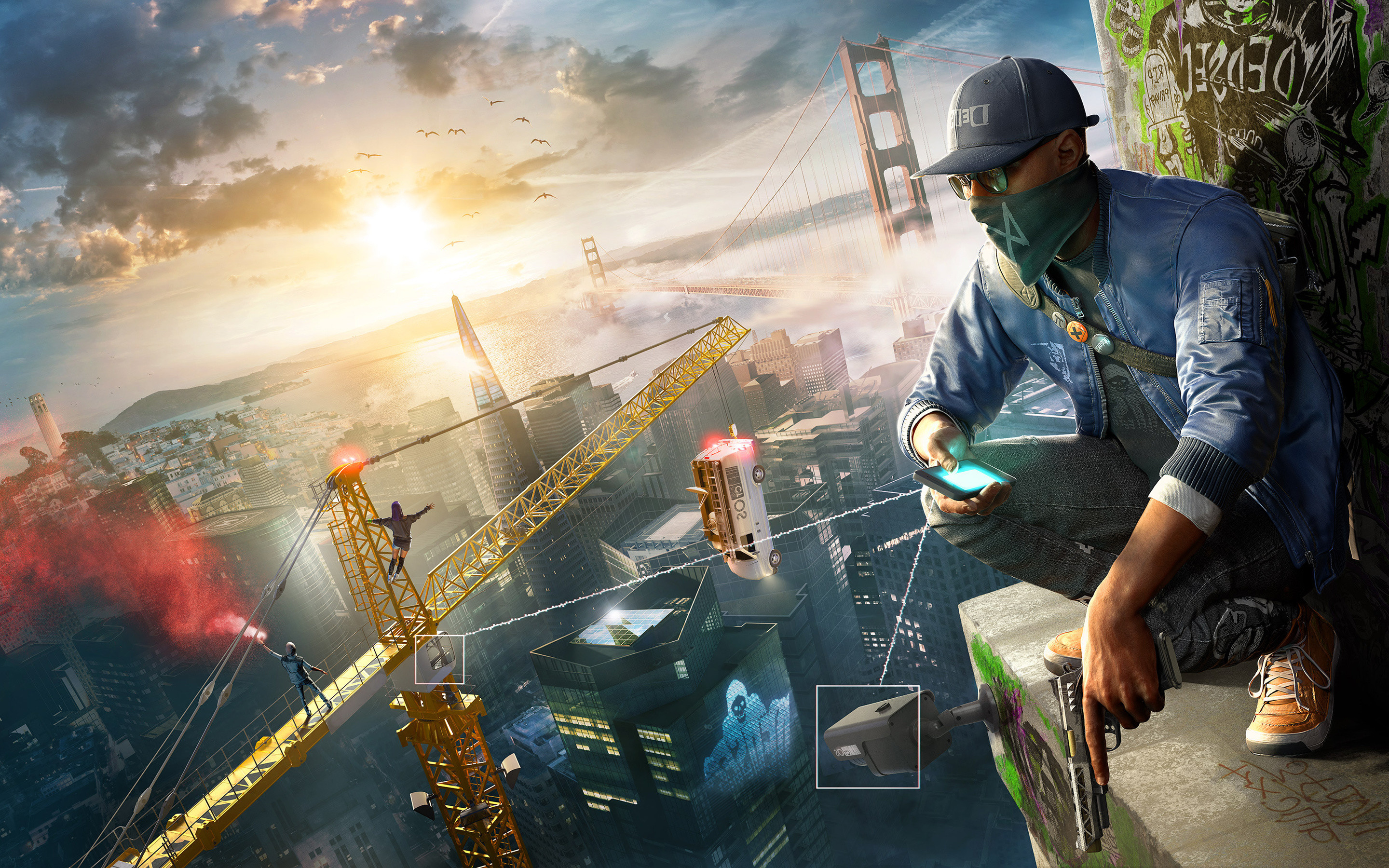 Watch Dogs 2 Hd Wallpaper - Watch Dogs 2 Hd - HD Wallpaper 