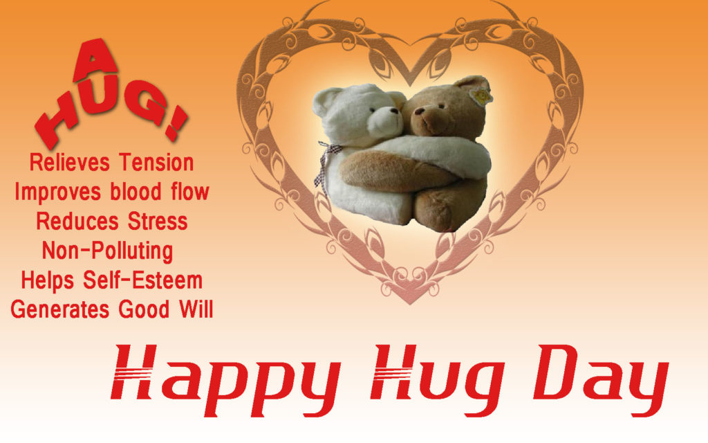 Happy Hug Day Wishes - HD Wallpaper 