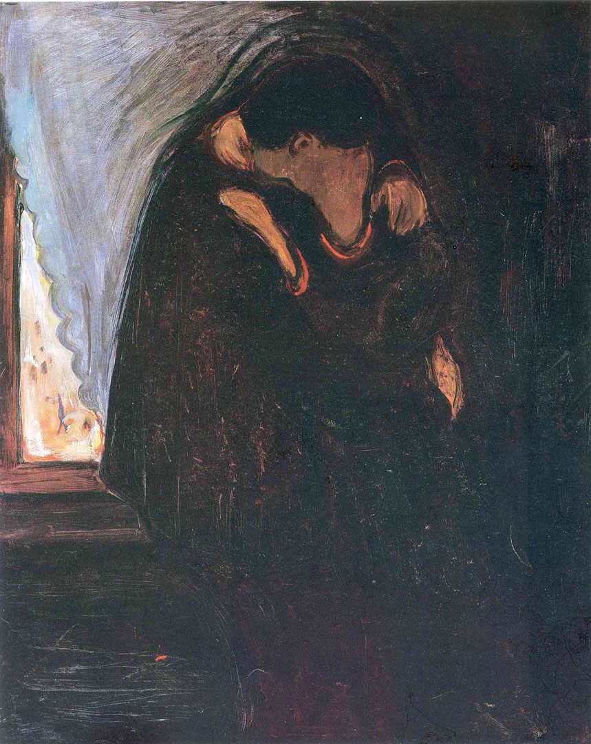 The Kiss - Edvard Munch The Kiss 1897 - HD Wallpaper 