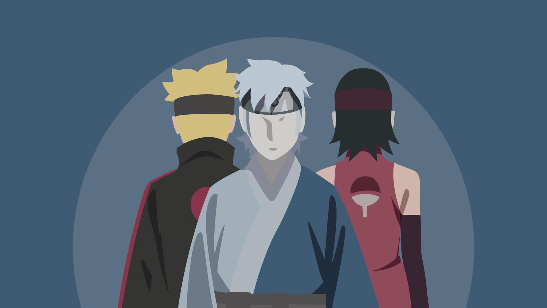Wallpaper Of Anime Boruto Uzumaki Mitsuki Sarada Cartoon 1920x1080 Wallpaper Teahub Io