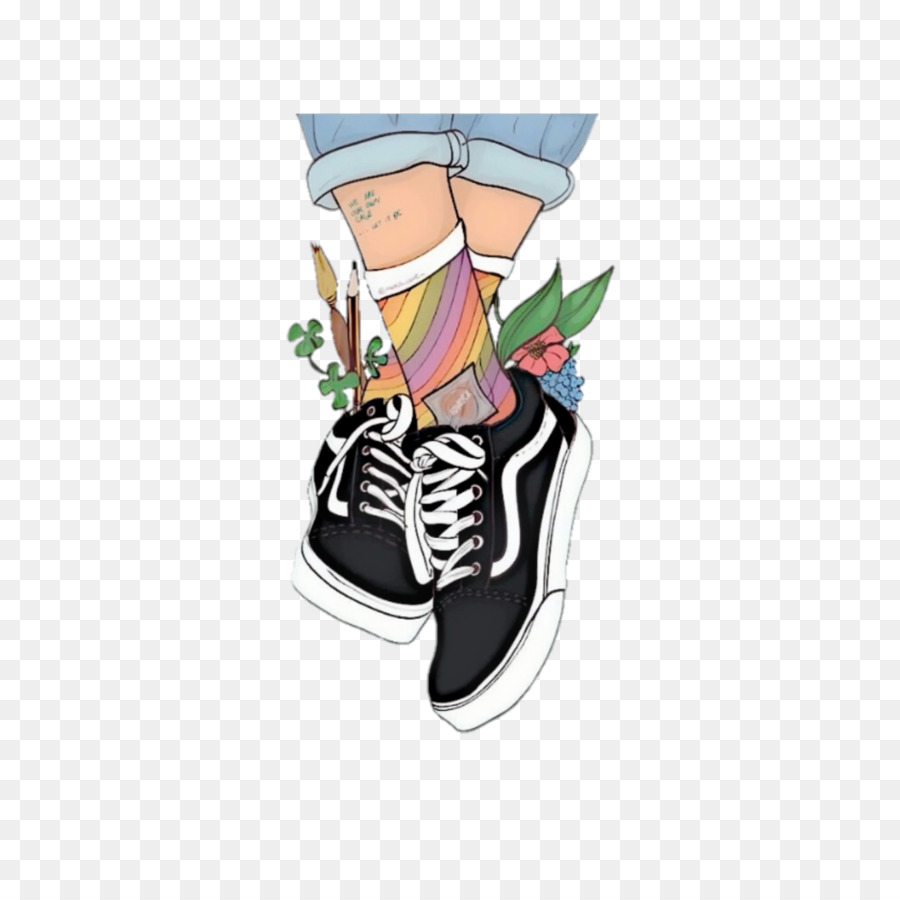 vans shoes drawing