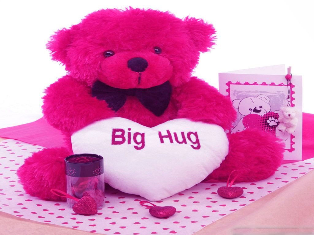 Big Teddy Bear Hugs - HD Wallpaper 