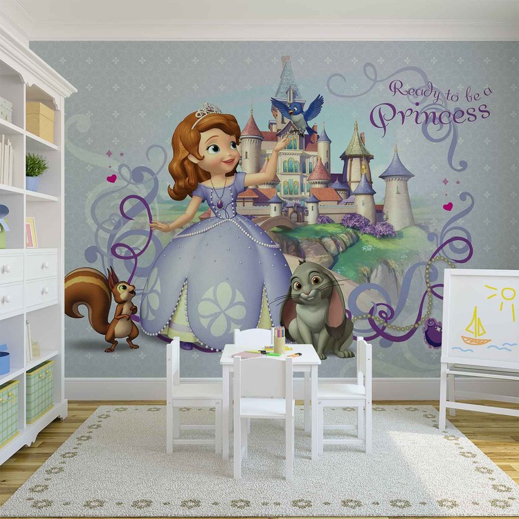 Disney Sofia First Wallpaper Mural - La Multi Ani Printesa Sofia - HD Wallpaper 