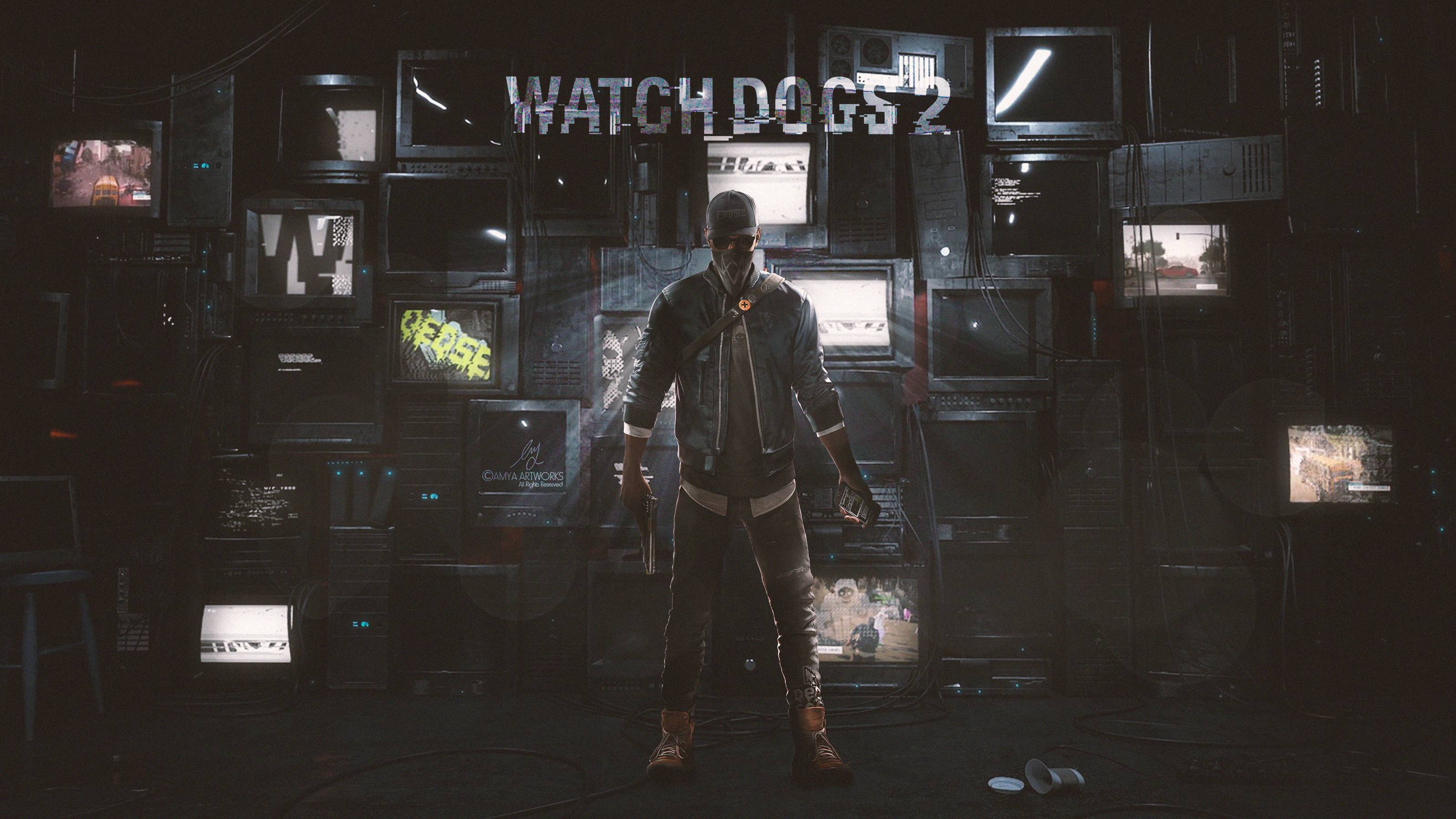 Watch Dogs 2 Marcus Holloway Hacker Wallpaper - Watch Dogs 2 Hd - HD Wallpaper 