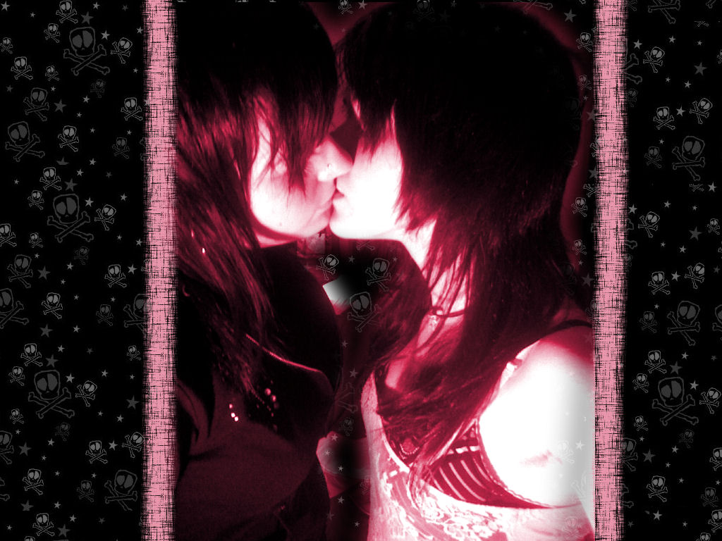Emo Kiss - HD Wallpaper 