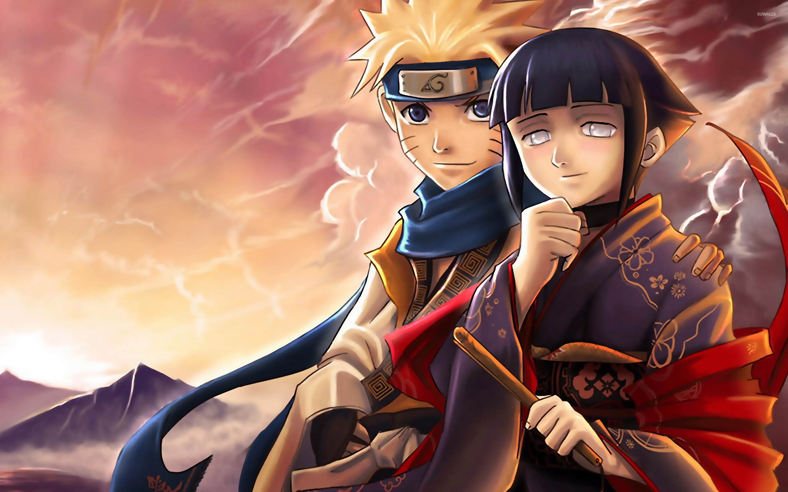 Fondo De Pantalla Naruto Y Hinata - HD Wallpaper 