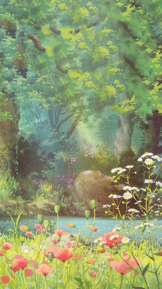 Studio Ghibli Scenery - HD Wallpaper 