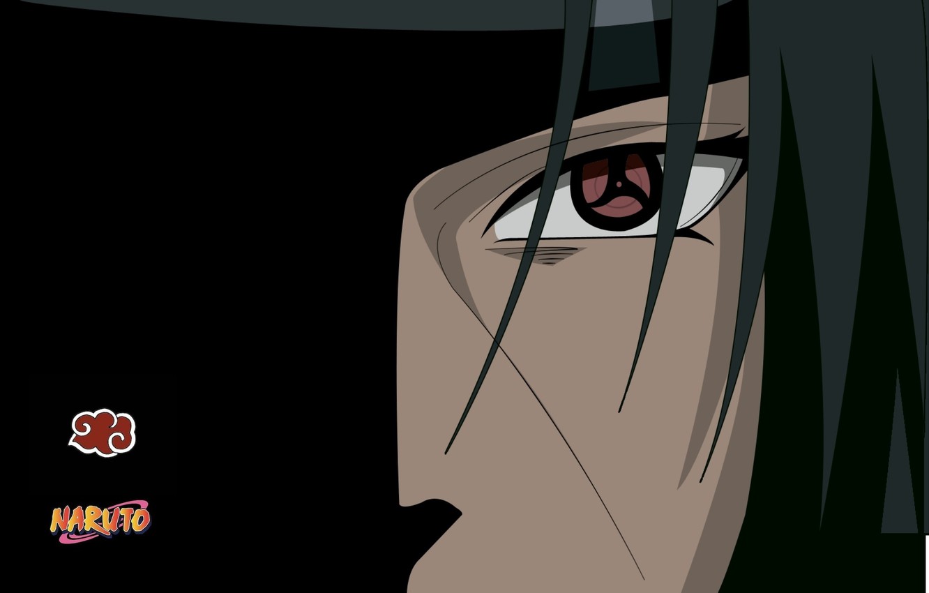 Photo Wallpaper Look, Face, Sharingan, Akatsuki, Itachi - Itachi Sharingan Wallpaper Hd - HD Wallpaper 