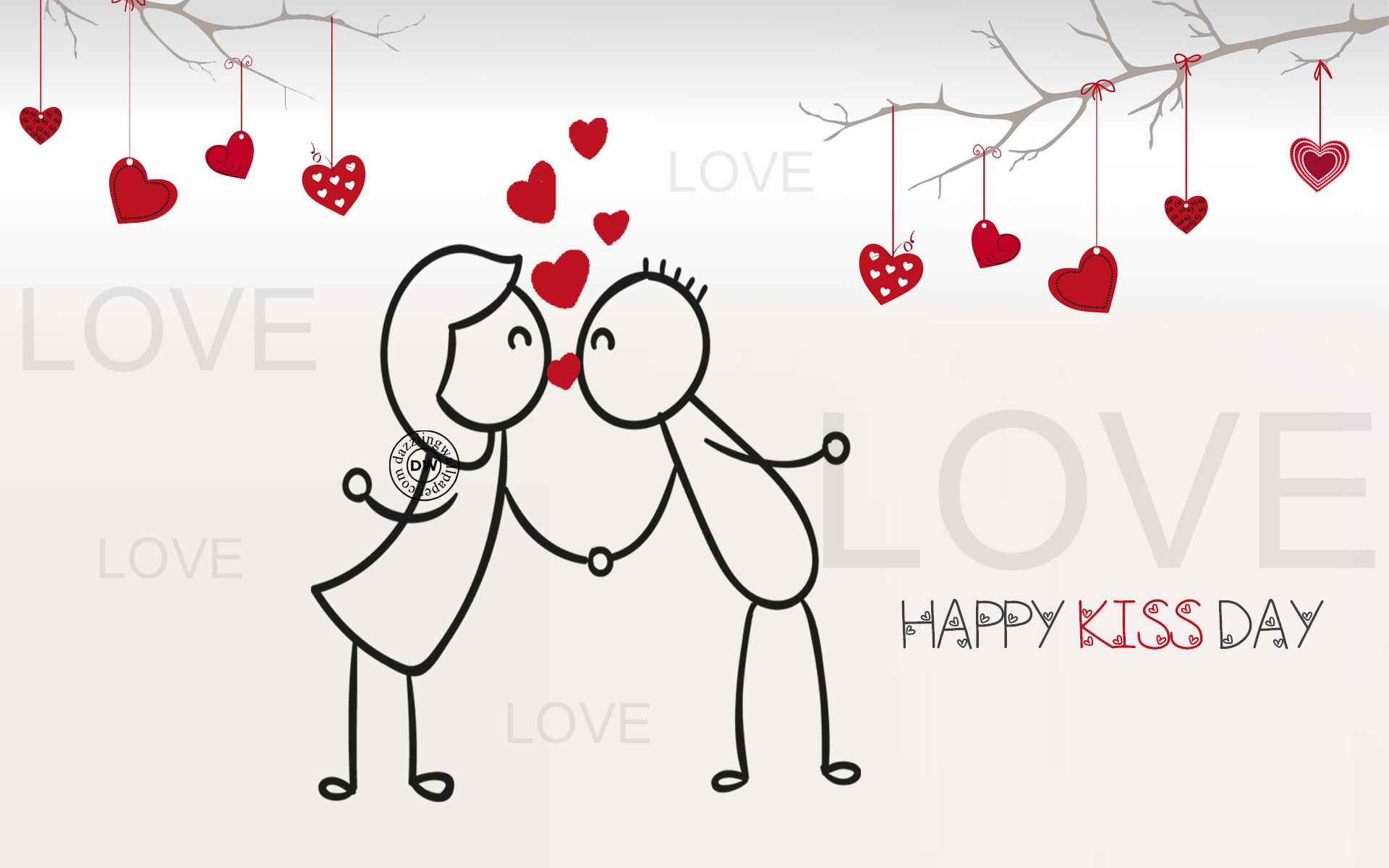 Download Kiss Wallpaper, Kiss Day E-greetings, Friendship - Kiss Day 13 February - HD Wallpaper 