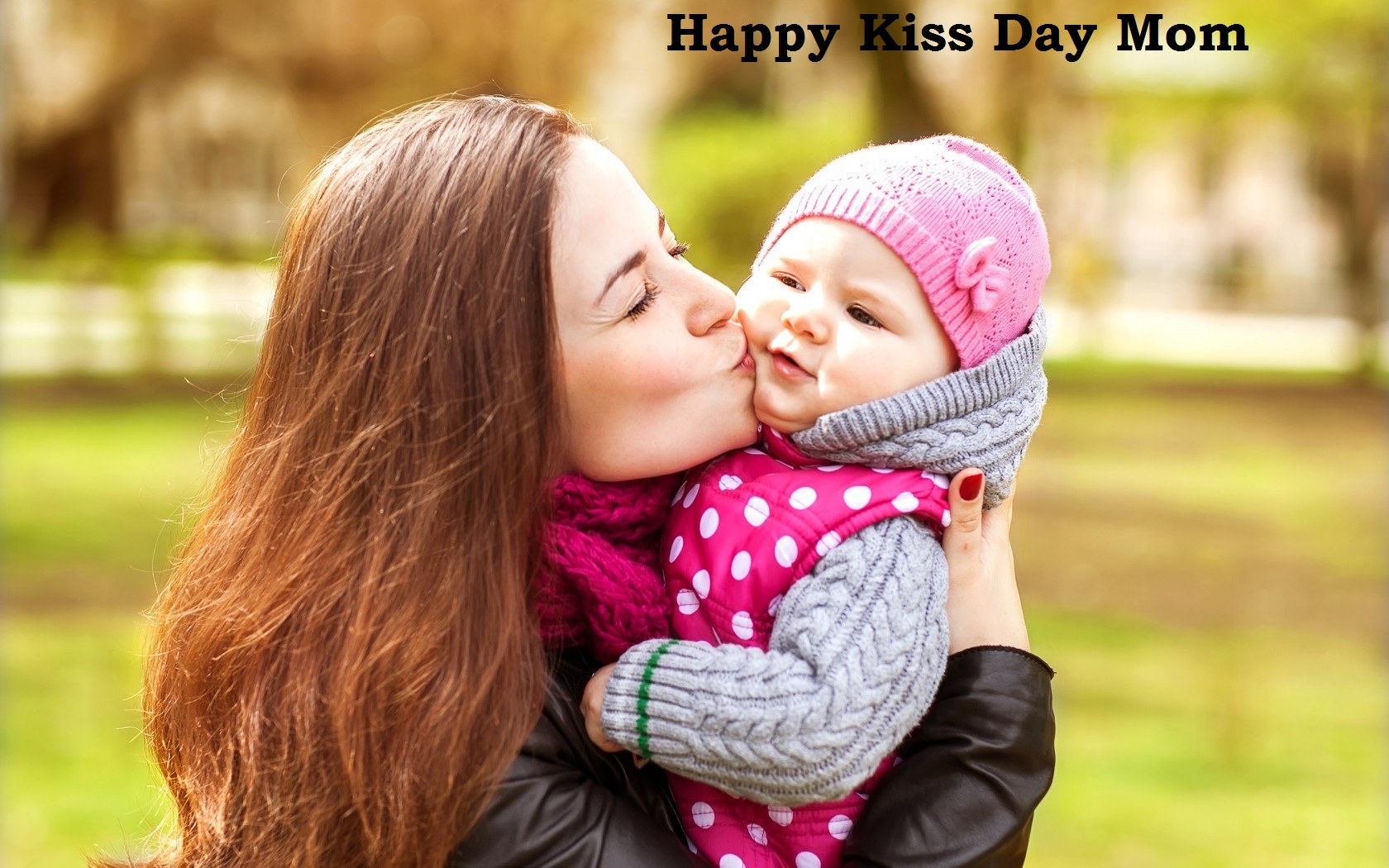 Happy Kiss Day Mom - HD Wallpaper 