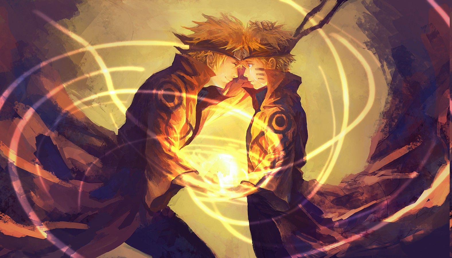 Naruto And Minato Wallpaper Hd - HD Wallpaper 