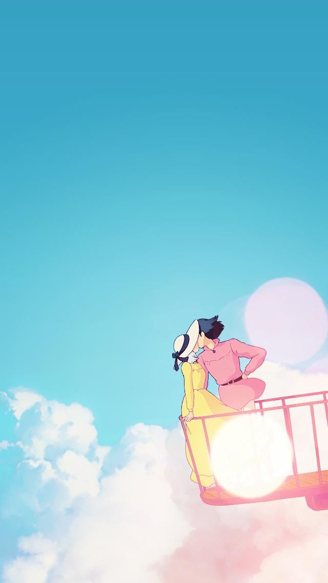 Howls Moving Castle Wallpaper Phone - HD Wallpaper 