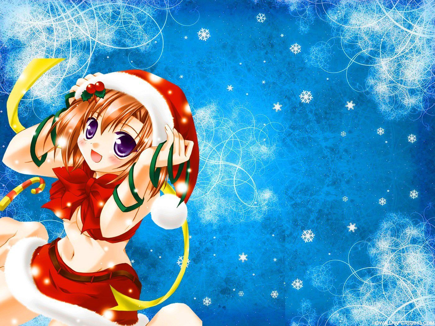 Hot Anime Girl Wallpapers Hd - Anime Girl Christmas Gif - 1400x1050  Wallpaper 