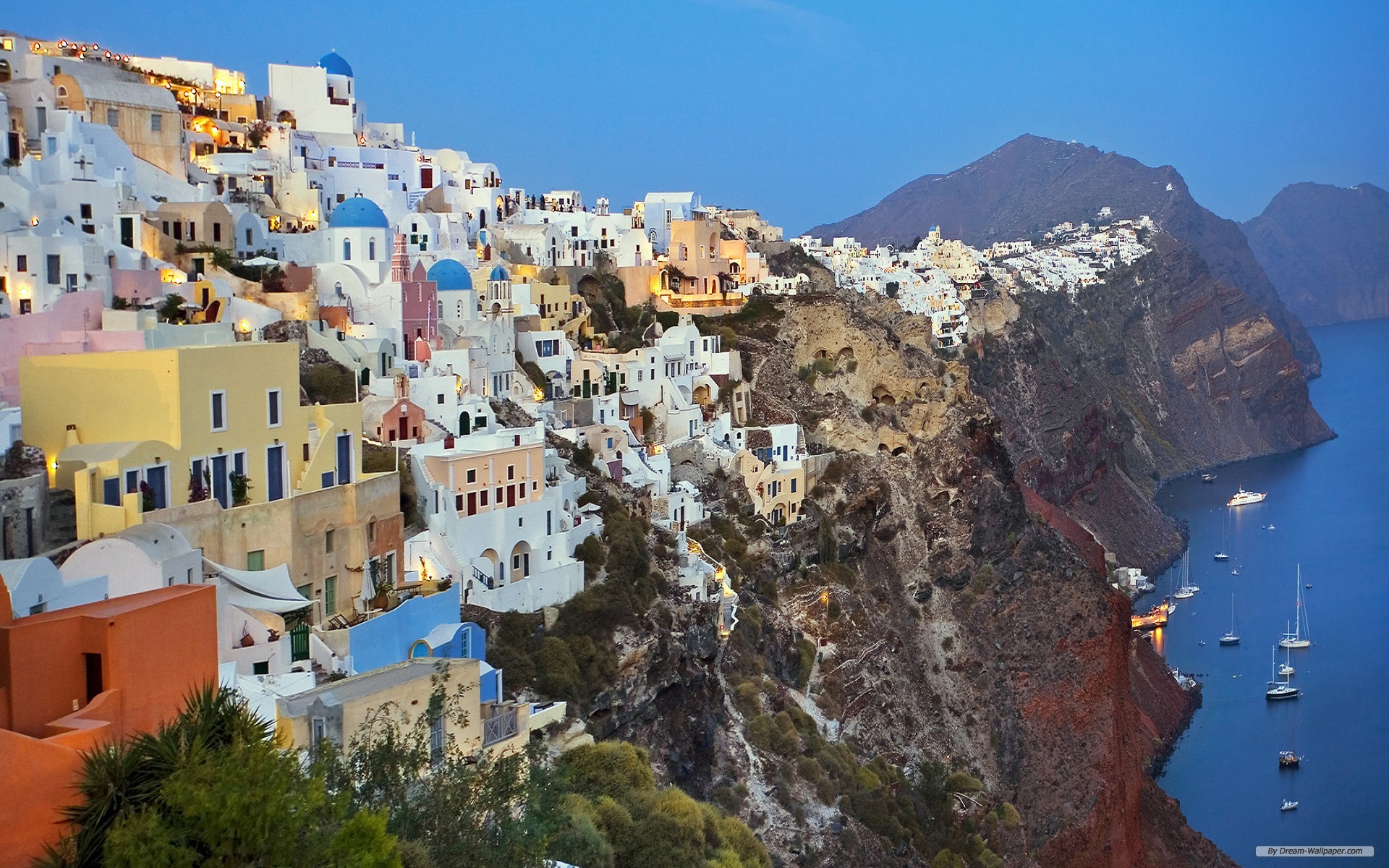 Free Travel Wallpaper - Thíra - HD Wallpaper 