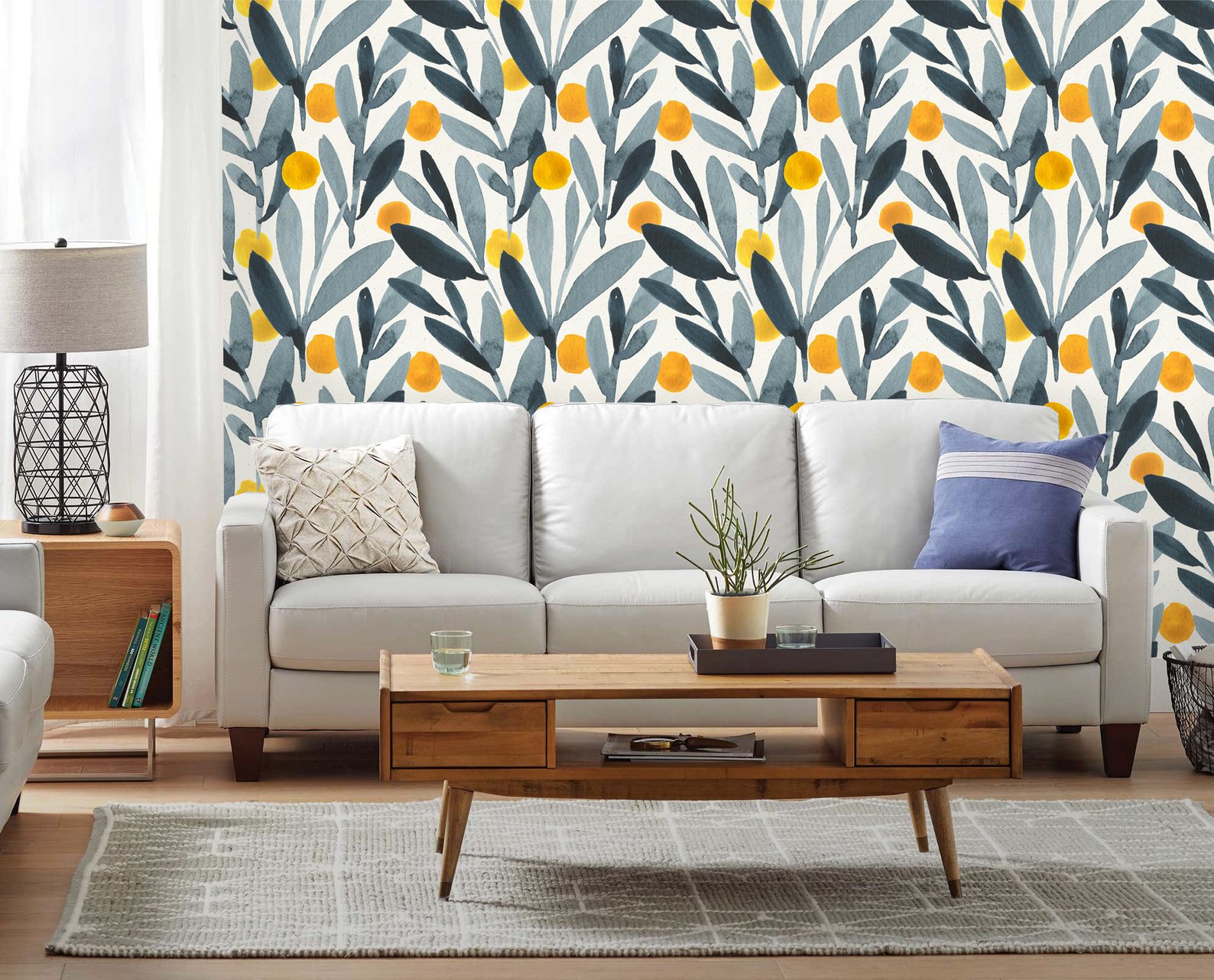 The Best Wallpaper On Etsy - Mid Century Modern Coffee Table Decor - HD Wallpaper 