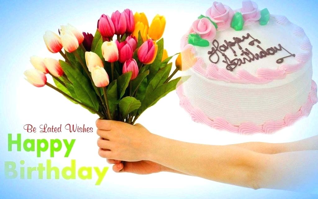 Happy Birthday Wallpaper Flowers Birthday Wishes Wallpaper - Happy Birthday Flowers Pic Hd - HD Wallpaper 