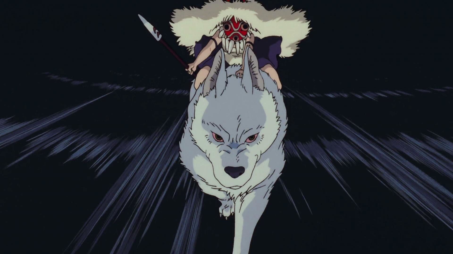 High Resolution Princess Mononoke Hd Wallpaper Id - Princess Mononoke Studio Ghibli Gifs - HD Wallpaper 