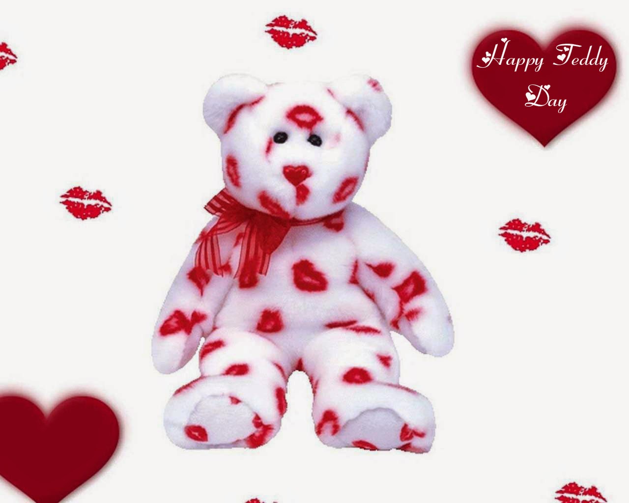Happy Teddy Bear Day Cute Teddy Wallpaper - Happy Teddy Day 2018 - HD Wallpaper 