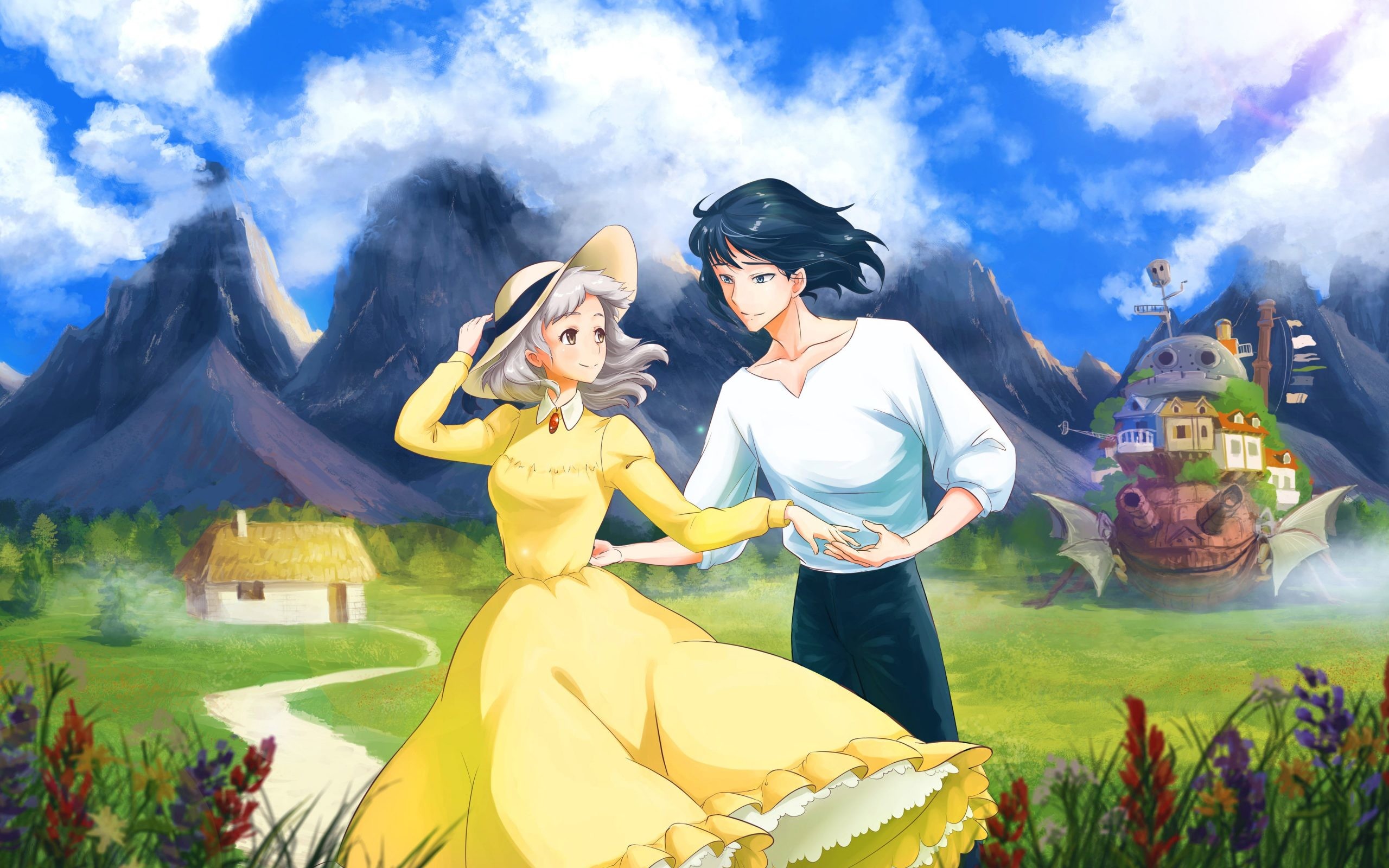 Howl's Moving Castle Wallpaper Phone - HD Wallpaper 