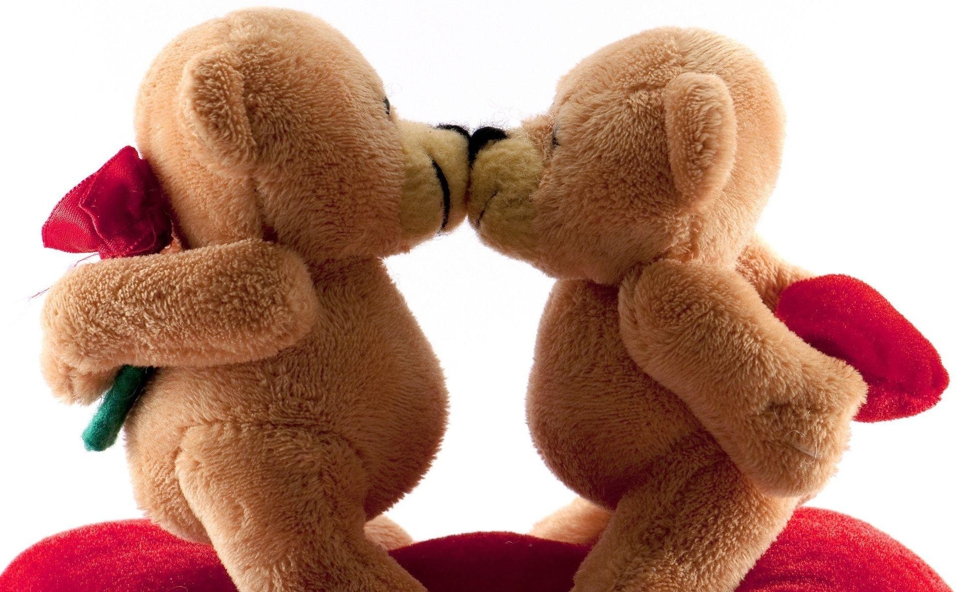 Teddy Day Desktop Wallpaper - Happy Valentines Day Bears - HD Wallpaper 