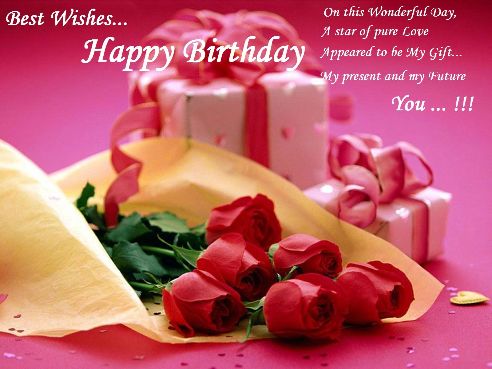 Best Wishes For Birthday Wallpaper - Best Wish For Happy Birthday - HD Wallpaper 